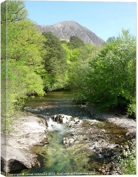 The River Coe Canvas Print by james richmond