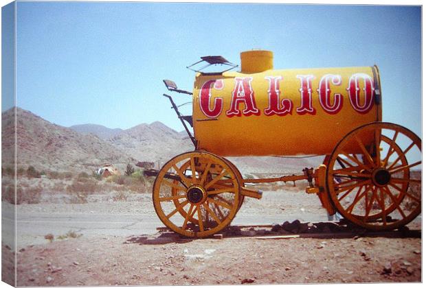 The Calico Water Wagon Canvas Print by james richmond