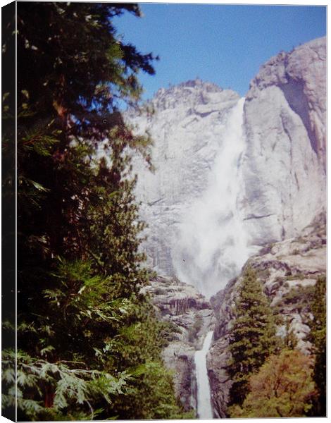 Yosemite Waterfall Canvas Print by james richmond