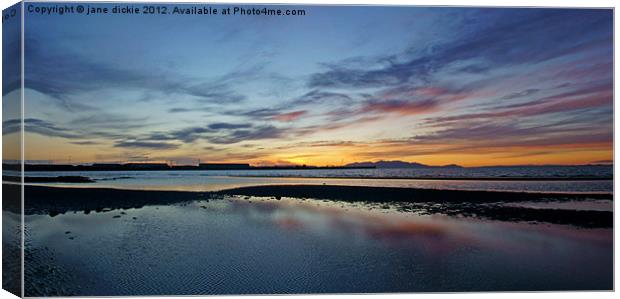 clouds reflected Canvas Print by jane dickie