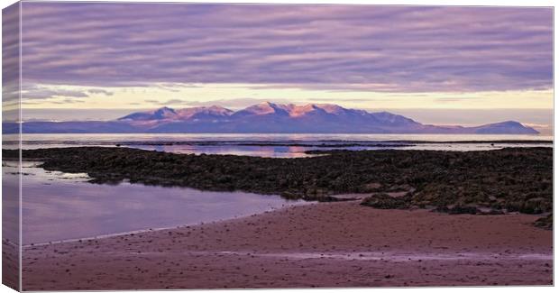 Early morning Arran Canvas Print by jane dickie