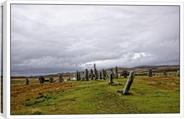 standing stones Callanish,Isle of Lewis Canvas Print by jane dickie