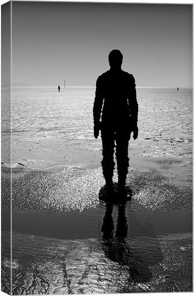 Timeless Sentinels of Crosby Beach Canvas Print by Graham Parry
