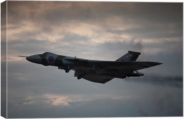 Evening Vigil of the Vulcan Bomber Canvas Print by Graham Parry