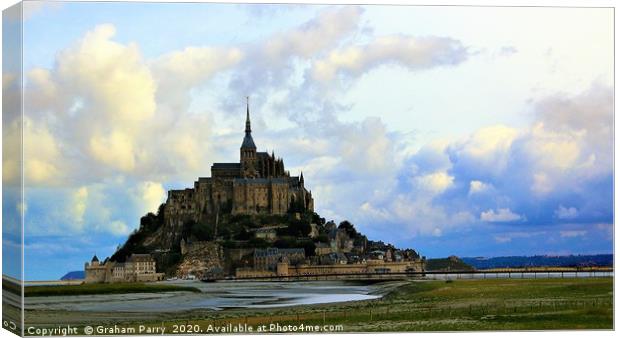 Imposing Mont Saint-Michel: Normandy's Jewel Canvas Print by Graham Parry