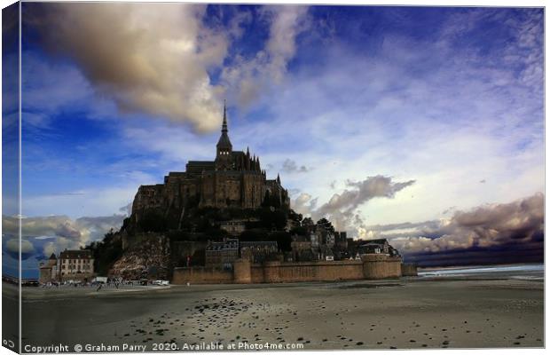 Normandy's Enigmatic Tidal Island Canvas Print by Graham Parry