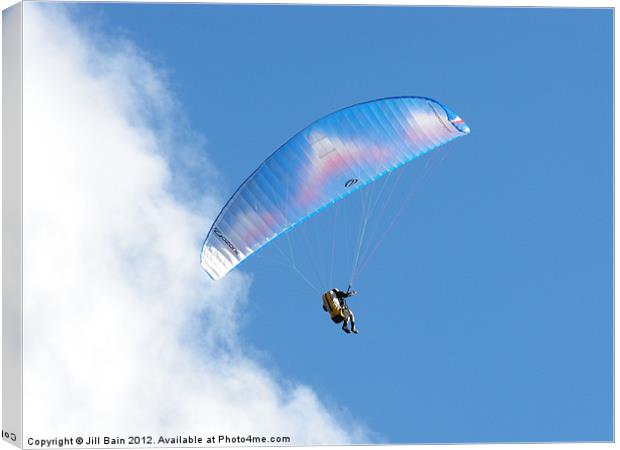 Paraglider Canvas Print by Jill Bain