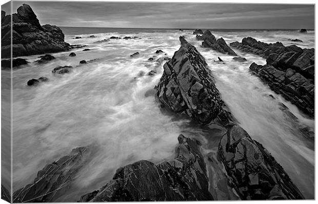 Welcombe Mouth North Devon Canvas Print by Paul Mirfin