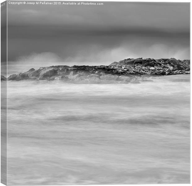 long exposure sea landscape Canvas Print by Josep M Peñalver