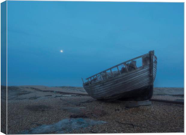 Dungeness Old Boat Canvas Print by Clive Eariss