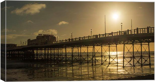 Late Sunshine Worthing Canvas Print by Clive Eariss