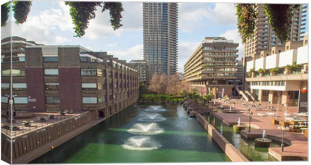 THE BARBICAN LONDON Canvas Print by Clive Eariss