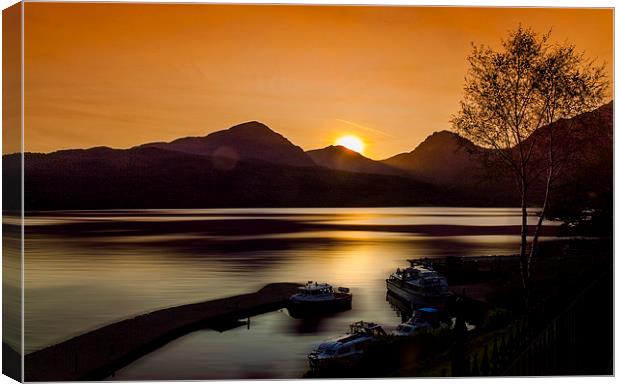 Loch Lomond Updated Canvas Print by Clive Eariss