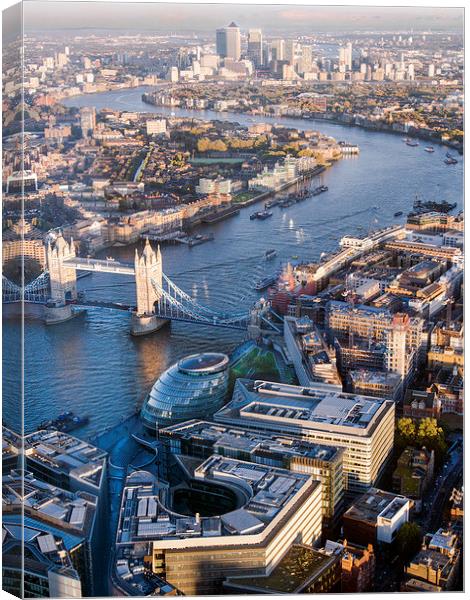 View From the Shard London Canvas Print by Clive Eariss