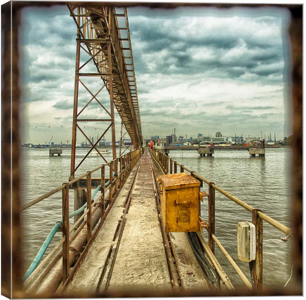 Industrial London  Canvas Print by Clive Eariss