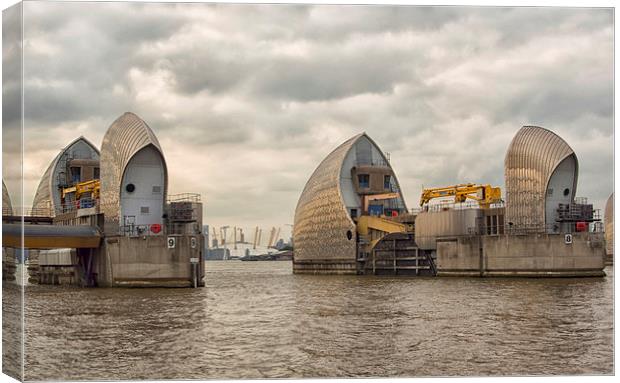  The Thames Barrier Canvas Print by Clive Eariss