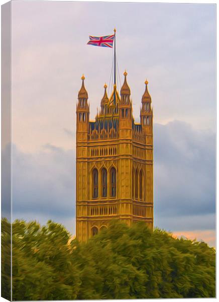 Flying The Flag Canvas Print by Clive Eariss
