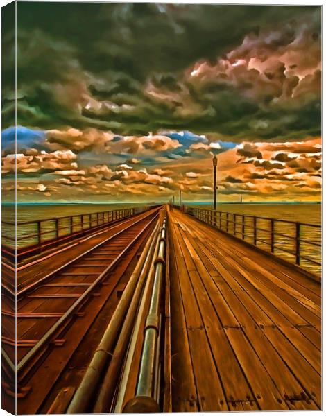 Southend On Sea Canvas Print by Clive Eariss