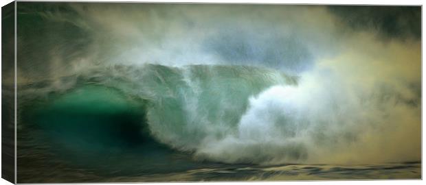 Waves In Art Canvas Print by Clive Eariss