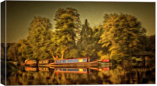 The River Wey Canvas Print by Clive Eariss