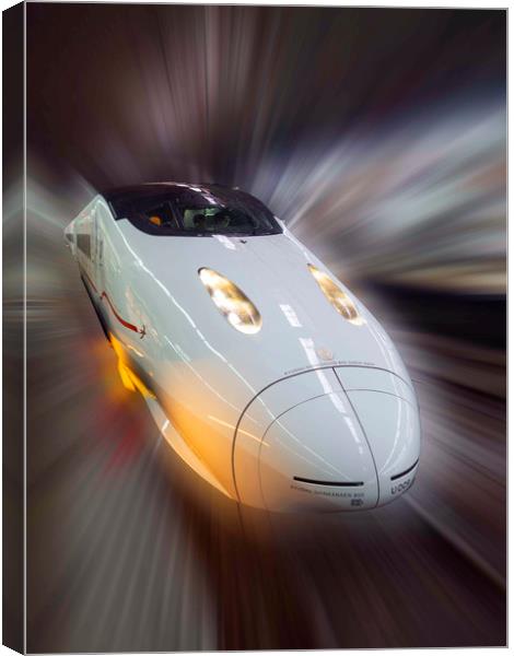 Bullet Train Japan Canvas Print by Clive Eariss