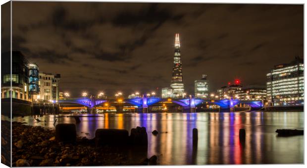 Low Tide London Canvas Print by Clive Eariss