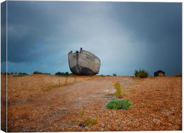 Dungeness Fishing Boat Canvas Print by Clive Eariss