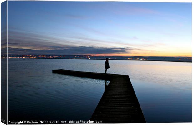 Pier at West Kirby Canvas Print by Richard Nichols