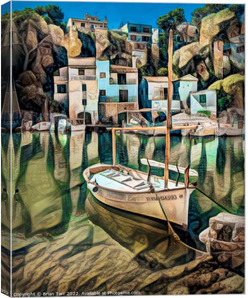 Cala Figuera Mallorca Canvas Print by Brian Tarr