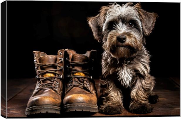 These Boots are made for walking Canvas Print by Brian Tarr