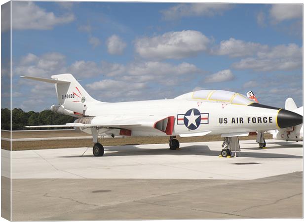 McDonnell F-101 Voodoo Canvas Print by Edward Denyer