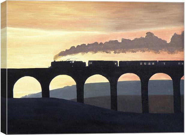 Ribblehead Viaduct Canvas Print by Olive Denyer
