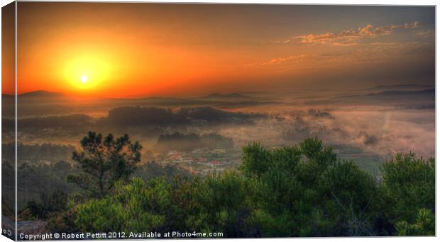 Sunrise over Palmeira Canvas Print by Robert Pettitt