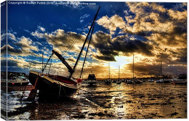 Gorey Harbour Canvas Print by Robert Pettitt