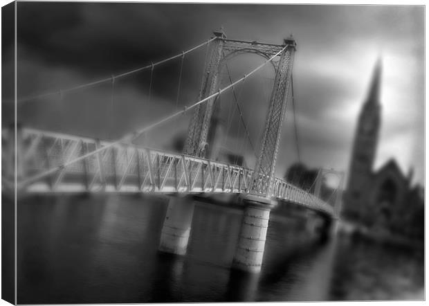 Greig street bridge Inverness Canvas Print by Macrae Images