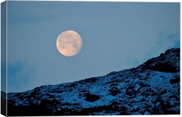  Full Moon Canvas Print by Macrae Images