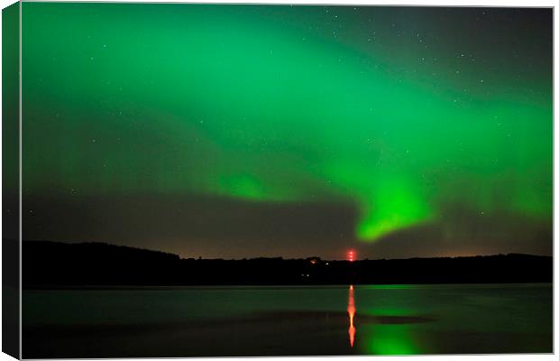  Aurora Over The Beauly Firth Canvas Print by Macrae Images