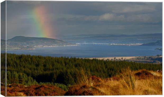 View Down the Beauly Firth  Canvas Print by Macrae Images