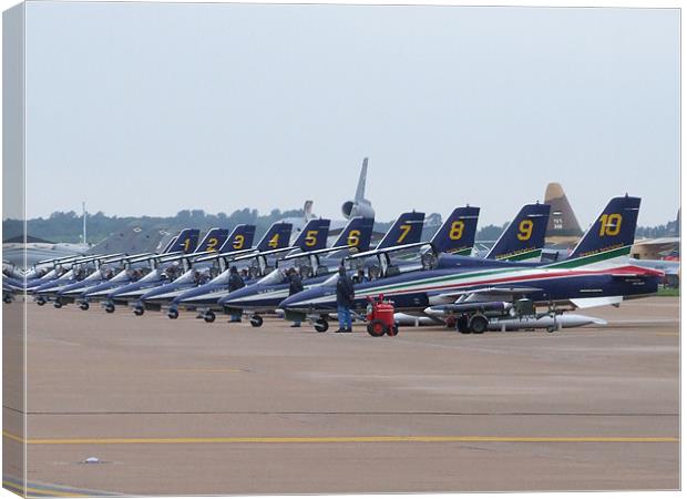 Italian air display Canvas Print by Paul Holding