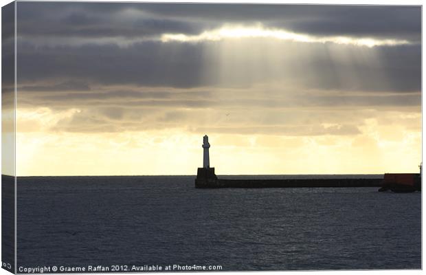 Aberdeen Beach Sunrise Canvas Print by Graeme Raffan