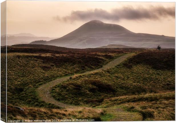Winding path to East Lomond Hill Canvas Print by Fraser Hetherington