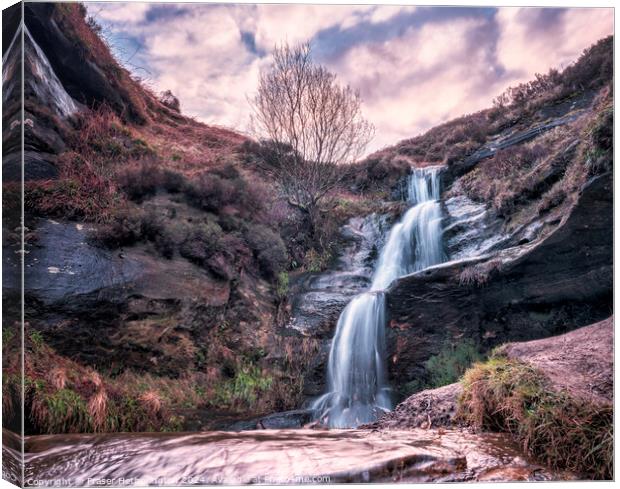 The pulpit Waterfall Canvas Print by Fraser Hetherington