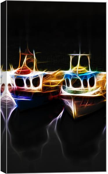 Light Boats Canvas Print by Fraser Hetherington
