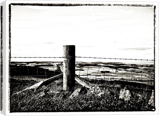 Fenced and Barbed Canvas Print by Fraser Hetherington