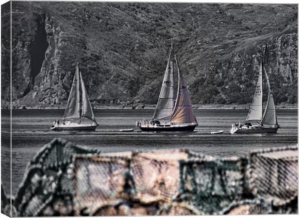 I saw three ships come sailing in Canvas Print by Fraser Hetherington