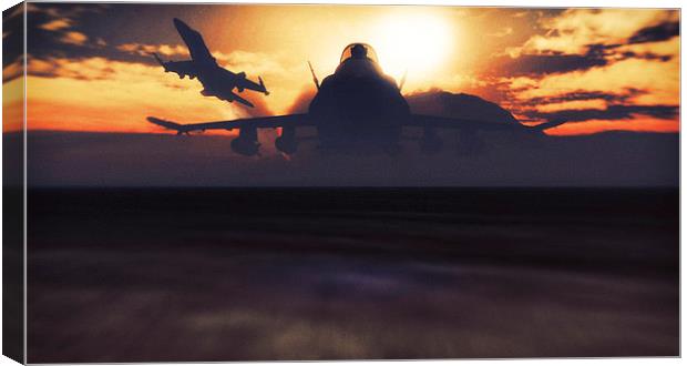  Low Light Attack Canvas Print by Fraser Hetherington
