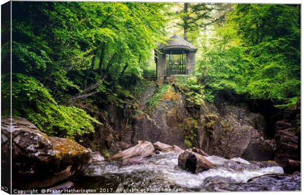 Morning at Braan Falls Canvas Print by Fraser Hetherington