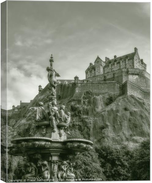 Edinburgh Castle Canvas Print by Fraser Hetherington