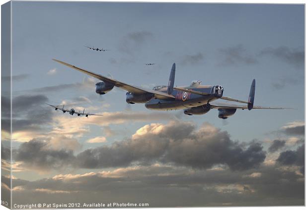 Lancaster - Outbound Canvas Print by Pat Speirs