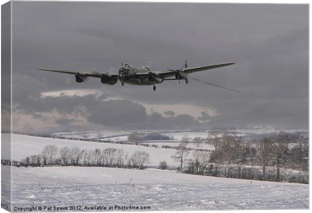 Lancaster - wing and a prayer Canvas Print by Pat Speirs